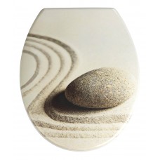 Καπάκι Τουαλέτας Duroplast Sand Stone Wenko 38x45εκ 