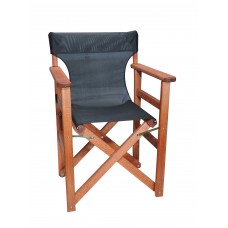 Πολυθρόνα - Καρέκλα Σκηνοθέτη Φουρνιστή Οξιά Πτυσσόμενη Κερασί Χρώμα Μαύρο Διάτρητο Pvc 57x52x86υψ Κατ' Εξοχήν 77012