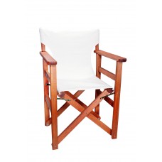 Πολυθρόνα - Καρέκλα Σκηνοθέτη Φουρνιστή Οξιά Πτυσσόμενη Κερασί Χρώμα Εκρού Καραβόπανο 57x52x86υψ Κατ' Εξοχήν 77011