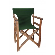 Πολυθρόνα - Καρέκλα Σκηνοθέτη Φουρνιστή Οξιά Πτυσσόμενη Καρυδί Χρώμα Κυπαρισσί Καραβόπανο 57x52x86υψ Κατ' Εξοχήν 77013