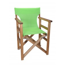 Πολυθρόνα - Καρέκλα Σκηνοθέτη Φουρνιστή Οξιά Πτυσσόμενη Καρυδί Χρώμα Λαχανί Διάτρητο Pvc 57x52x86υψ Κατ' Εξοχήν 77014