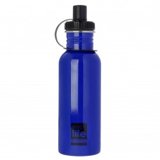 Μπουκάλι Ανοξείδωτο Με Πώμα 600ml Μπλε Ecolife Φ7,5x25υψ 33-BO-1005