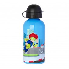 Μπουκάλι Παιδικό Ανοξείδωτο 500ml Super Boy Ecolife Φ7x20υψ 33-BO-2007