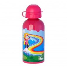 Μπουκάλι Παιδικό Ανοξείδωτο 500ml Super Girl Ecolife Φ7x20υψ 33-BO-2008