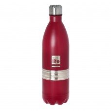 Μπουκάλι Θερμός Ανοξείδωτο 1lt Κόκκινο Ματ Ecolife 33-BO-3010