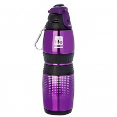 Μπουκάλι Ανοξείδωτο 400ml Vacuum Purple Rubber Ecolife 33-BO-3012