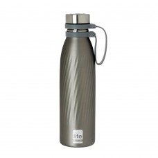 Μπουκάλι Θερμός Ανοξείδωτο 500ml Cool Grey Ecolife Φ7x25υψ 33-BO-3030