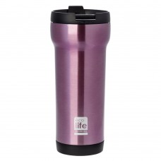 Θερμός Ανοξείδωτο Για Καφέ 420ml Μωβ Ecolife Φ8x20υψ 33-BO-4005