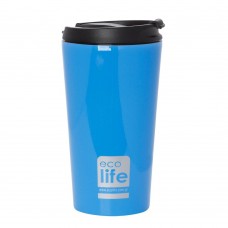 Θερμός Ανοξείδωτο Για Καφέ 370ml Μπλε Ecolife Φ8x15υψ 33-BO-4012