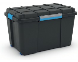 Κουτί Αποθήκευσης Πλαστικό Μαύρο Scuba Box XL Αδιάβροχο 110lt Kis 73,5x44,5x46υψ 26.21040