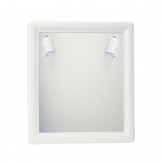 Καθρέπτης Μπάνιου Τοίχου Με Φως Λευκό PP 48x53υψ Αψογης Ποιότητας Ελληνικής Κατασκευής Technoset 200-014