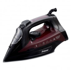 Σίδερο ατμού PRSI-40313 Primo Κεραμική πλάκα 3000W Anti-drip-Anti-calc-Auto shut-off Μαύρο-Μπορντώ 400313 Σίδερο ατμού PRSI-40313 Primo Κεραμική πλάκα 3000W Anti-drip-Anti-calc-Auto shut-off Μαύρο-Μπορντώ 400313