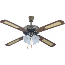 Ανεμιστήρας Οροφής PRCF-80279 Primo 52'' 132εκ. 4Φώτα 4Φτερά Καφέ 800279 Ανεμιστήρας Οροφής PRCF-80279 Primo 52'' 132εκ. 4Φώτα 4Φτερά Καφέ 800279