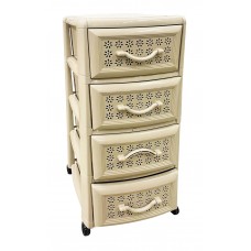 Συρταριέρα Πλαστική 4 Συρτάρια Millenium Cappuccino 0114 39x38x87υψ Συρταριέρα Πλαστική 4 Συρτάρια Millenium Cappuccino 0114 39x38x87υψ