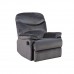 Πολυθρόνα Relax Σαλονιού - Καθιστικού Σκούρο Γκρι Velure.LUISA Woodwell 88x90x99υψ 21786 Ε9780,3