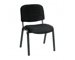 Καρέκλα Στοιβαζόμενη Γραφείου, Επισκέπτη Μέταλλο Βαφή Μαύρο, Ύφασμα Μαύρο SIGMA Woodwell 56x62x77υψ - Σωλ.35x16/1mm 23011 ΕΟ550,18W