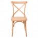 Καρέκλα Τραπεζαρίας Οξυά Φυσικό, Κάθισμα Ψάθα DESTINY Woodwell 48x52x89υψ 21169Ε7020,3