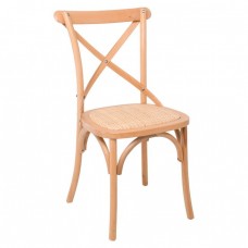 Καρέκλα Τραπεζαρίας Οξυά Φυσικό, Κάθισμα Ψάθα DESTINY Woodwell 48x52x89υψ 21169Ε7020,3