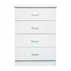 Συρταριέρα με 4 Συρτάρια, Απόχρωση Άσπρο DRAWER Woodwell 60x40x80υψ 22746Ε7396,1