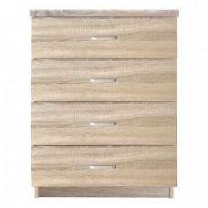 Συρταριέρα με 4 Συρτάρια, Απόχρωση Sonoma DRAWER Woodwell 60x40x80υψ 22747Ε7396,2