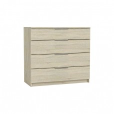 Συρταριέρα με 4 Συρτάρια, Απόχρωση Sonoma DRAWER Woodwell 80x40x83υψ 22033Ε759,2