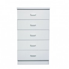 Συρταριέρα με 5 Συρτάρια, Απόχρωση Άσπρο DRAWER Woodwell 60x40x97υψ 21868Ε7395,1