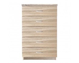 Συρταριέρα με 5 Συρτάρια, Απόχρωση Sonoma DRAWER Woodwell 60x40x97υψ 21869Ε7395,2
