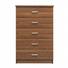 Συρταριέρα με 5 Συρτάρια, Απόχρωση Καρυδί DRAWER Woodwell 60x40x97υψ 21870Ε7395,3