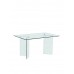 Glasser Τραπέζι - Γραφείο Διάφανο Γυαλί 12mm Woodwell 150x90x75υψ 14934 ΕΜ727