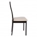 Miller Καρέκλα Οξυά Σκούρο Καρυδί, PVC Εκρού Woodwell 45x52x97υψ 17202 Ε782