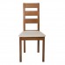 Miller Καρέκλα Οξυά Honey Oak, PVC Εκρού Woodwell 45x52x97υψ 17204 Ε782,1