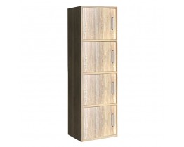 Closet Ντουλάπι Βοηθητικό Τετράφυλλο, Απόχρωση Sonoma Woodwell 42x30x106υψ 21880 Ε8383,2