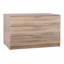 Drawer Συρταριέρα με 3 Συρτάρια, Απόχρωση Sonoma Woodwell 80x40x64υψ 22034 Ε760,2