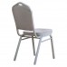Hilton Καρέκλα Μέταλλο Βαφή Silver, Ύφασμα Γκρι Woodwell 44x55x93υψ 20491 ΕΜ513,8