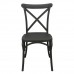 DESTINY Καρέκλα Πολυπροπυλένιο (PP), Απόχρωση Ανθρακί, Στοιβαζόμενη 48x51x90υψ Woodwell 20361 Ε377,2 