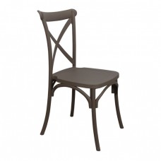 DESTINY Καρέκλα Πολυπροπυλένιο (PP), Απόχρωση Καφέ Mocha, Στοιβαζόμενη 48x51x90υψ Woodwell 20362 Ε377,3 