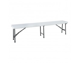 BLOW Πάγκος Πτυσσόμενος Άσπρο (Βαλίτσα) 183x30x44υψ Woodwell 22185 ΕΟ184 