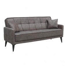 PERTH Καναπές - Κρεβάτι Σαλονιού - Καθιστικού, 3Θέσιος Ύφασμα Καφέ - αποθ/κός χώρος Sofa:210x80x75 - Bed:180x100cm Woodwell 24816 Ε9932,3 