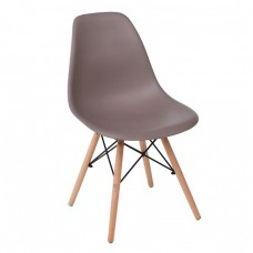 ART Wood Καρέκλα Τραπεζαρίας - Κουζίνας, Πόδια Οξιά, Κάθισμα PP Sand Beige - 1 Step K/D 46x52x82υψ Woodwell 20462 ΕΜ123,91W 