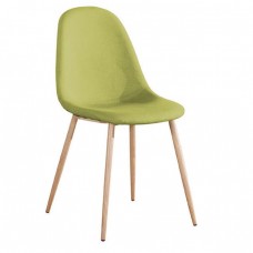 CELINA Καρέκλα Μέταλλο Βαφή Φυσικό, Ύφασμα Πράσινο 45x54x85υψ Woodwell 17605 ΕΜ907,3 