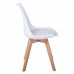 MARTIN STRIPE Καρέκλα Ξύλινο Πόδι, PP Άσπρο 49x56x82υψ Woodwell 22611 ΕΜ136,14S 