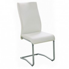 BENSON Καρέκλα Μέταλλο Χρώμιο, PVC Cream 46x52x97υψ Woodwell 17930 ΕΜ931,1 