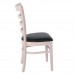 NATURALE Καρέκλα White Wash, Pu Μαύρο 42x50x91υψ Woodwell 16880 Ε7052 