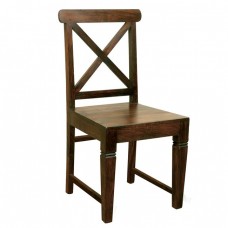 KIKA Καρέκλα Τραπεζαρίας Κουζίνας - Ξύλο Sheesham Καρυδί 46x50x94υψ Woodwell 4350 ΕΣ331 