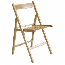EXTRA Βοηθητική Καρέκλα Πτυσσόμενη, Ξύλο Οξιά Απόχρωση Φυσικό 43x49x79υψ Woodwell 24572 Ε416,1