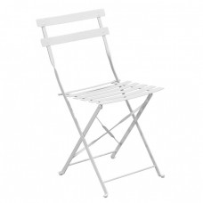 ΖΑΠΠΕΙΟΥ Pantone Καρέκλα Κήπου-Βεράντας, Πτυσσόμενη, Μέταλλο Βαφή Άσπρο 40x51x77υψ Woodwell 18016 Ε5174,6