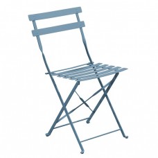 ΖΑΠΠΕΙΟΥ Pantone Καρέκλα Κήπου-Βεράντας, Πτυσσόμενη, Μέταλλο Βαφή Sandy Blue 5415C 40x51x77υψ Woodwell 24747 Ε5174,2