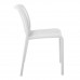 MODA Καρέκλα-Pro Στοιβαζόμενη PP - UV Protection, Απόχρωση Άσπρο 48x57x80υψ Woodwell 24291 Ε3801,1
