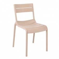 SERENA Καρέκλα, Στοιβαζόμενη PP - UV Cappuccino 51x56x82υψ Woodwell 24761 Ε3806,2