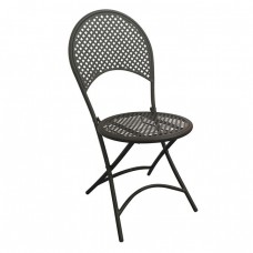 RONDO Καρέκλα Πτυσσόμενη, Μέταλλο Mesh Βαφή Μαύρο 42x54x85υψ Woodwell 17783 Ε5146